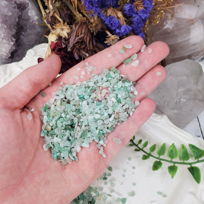 Aventurine Chips, 50 gram bags
