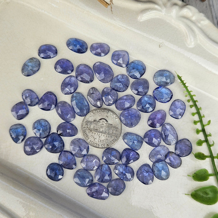 Tanzanite Rose Cut Cabochons