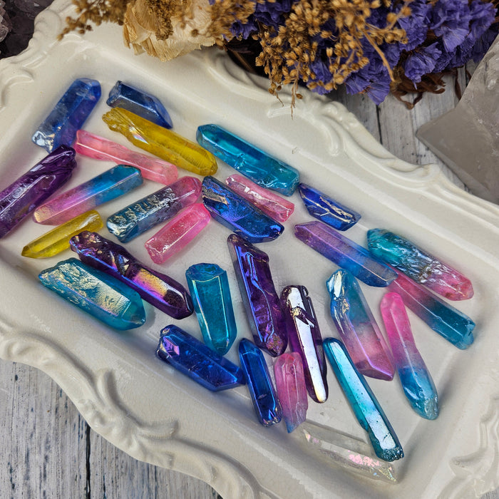 Aura Quartz Crystal Points