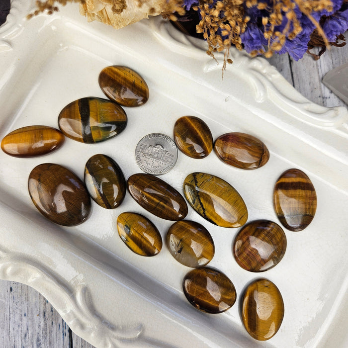 Tigers Eye Oval Cabochons
