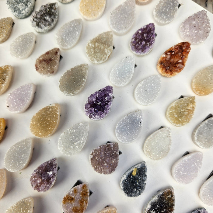 Druzy Teardrop Cabochons