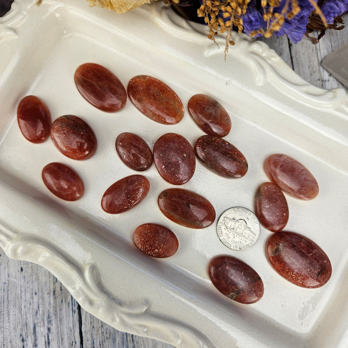 Sunstone Oval Cabochons