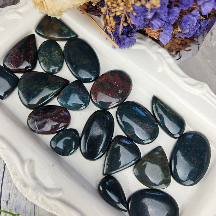Bloodstone Cabochons