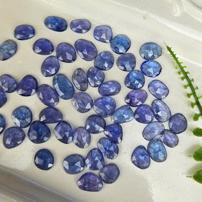 Tanzanite Rose Cut Cabochons