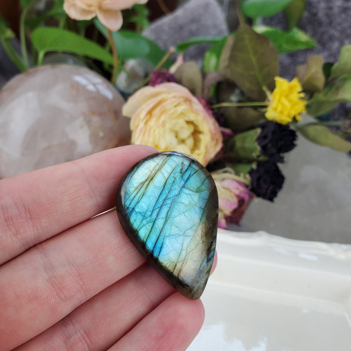 Labradorite Teardrop Cabochons
