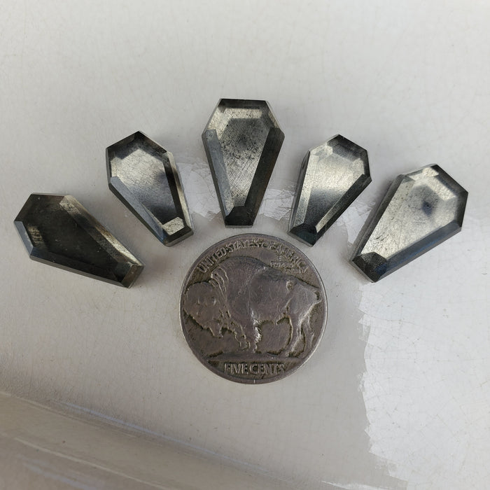 Pyrite and Quartz Doublet Coffins