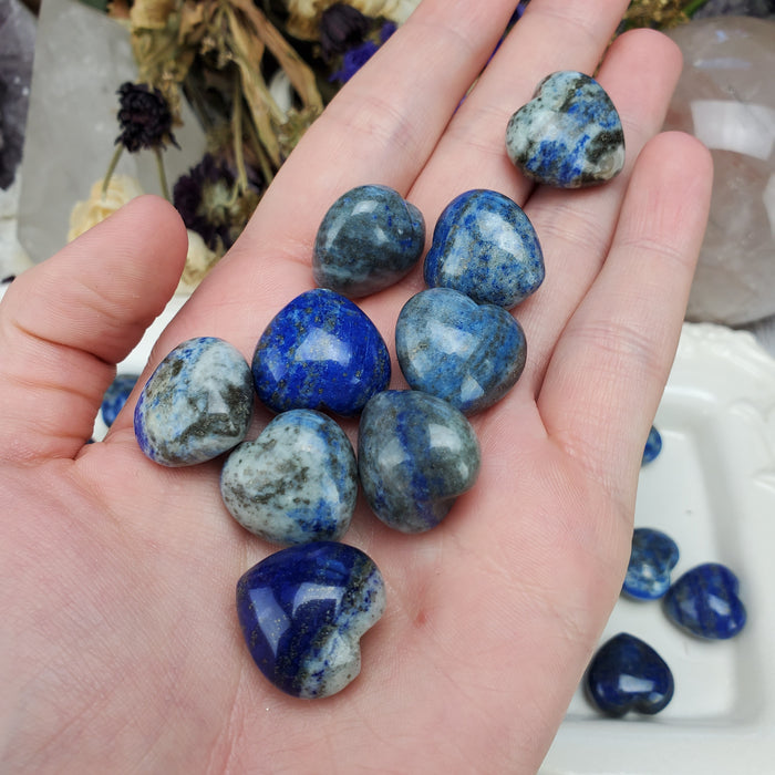 Puffy Lapis Lazuli Hearts