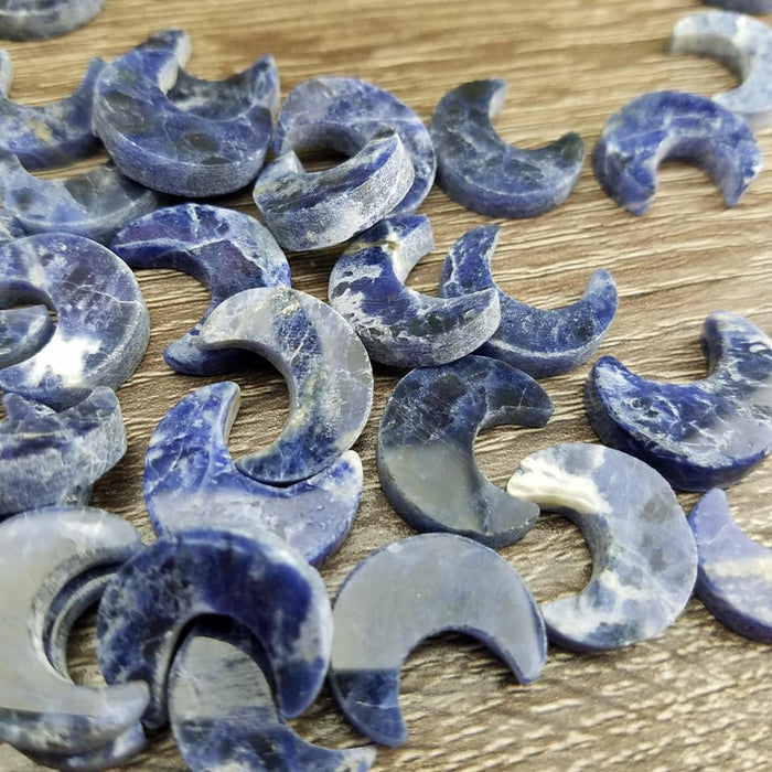 Sodalite Crescent Moons, Small