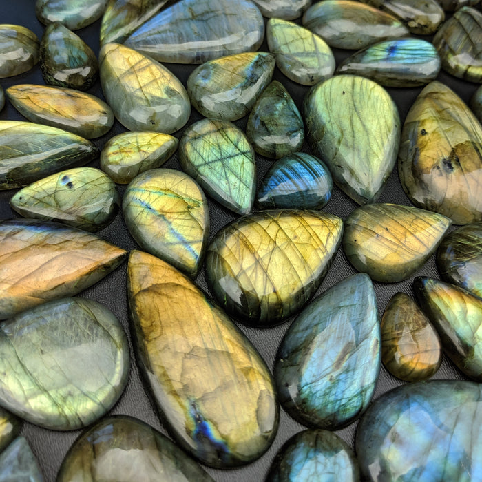 Labradorite Teardrop Cabochons