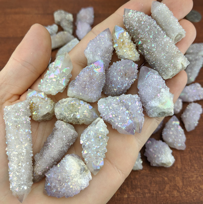Spirit/Cactus Quartz Points with Aura