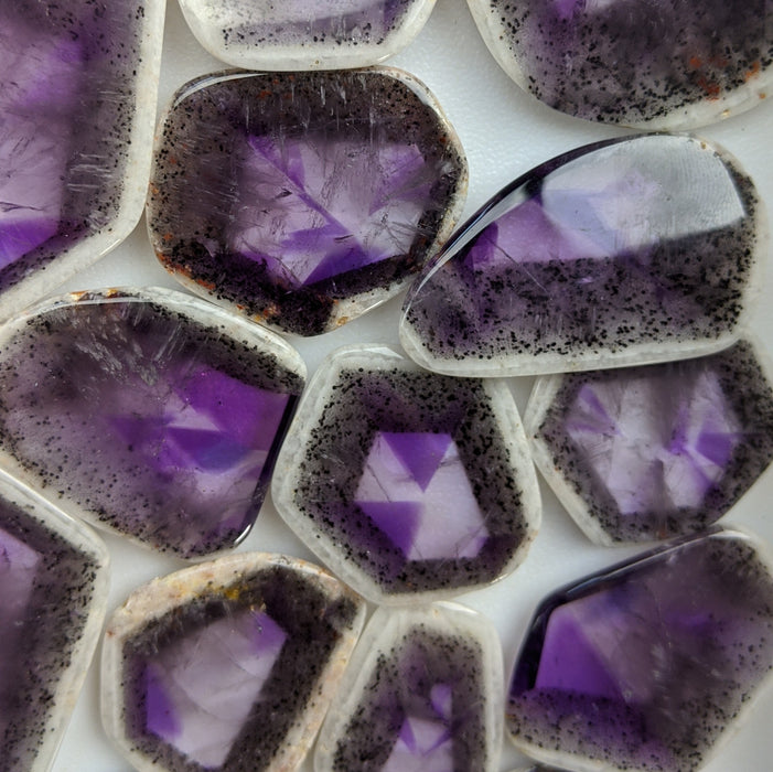 Amethyst Trapiche Slices