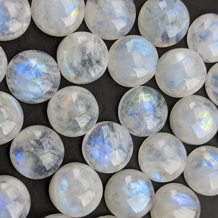 Moonstone Round Cabochons, 12mm
