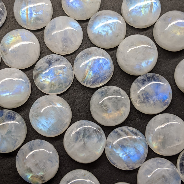Moonstone Round Cabochons, 12mm