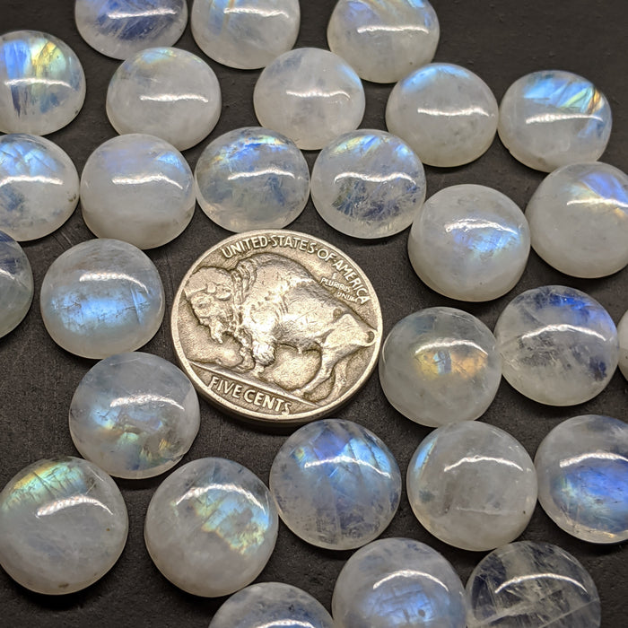 Moonstone Round Cabochons, 12mm