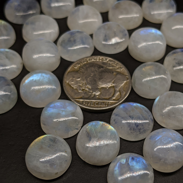Moonstone Round Cabochons, 12mm