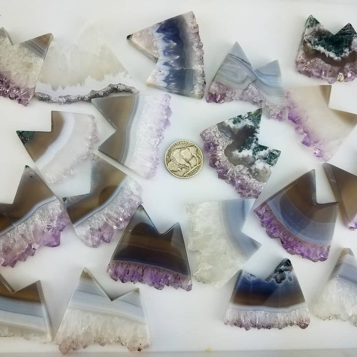 Second Quality Amethyst and Agate Mountains, Large