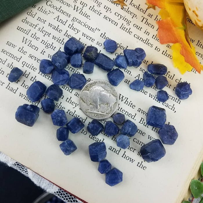 Natural Sapphire Crystals with Record Keepers
