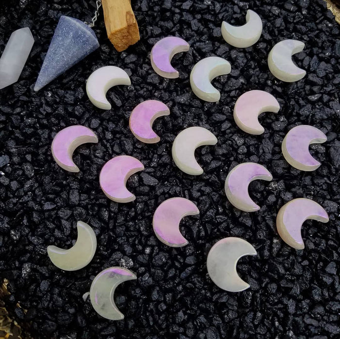 Aura Rose Quartz Moons