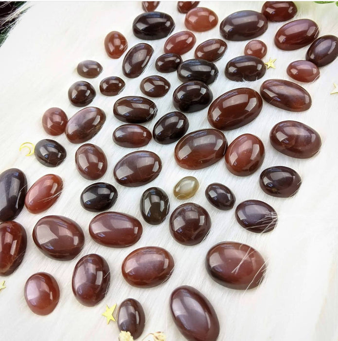 Chocolate Moonstone Cabochons