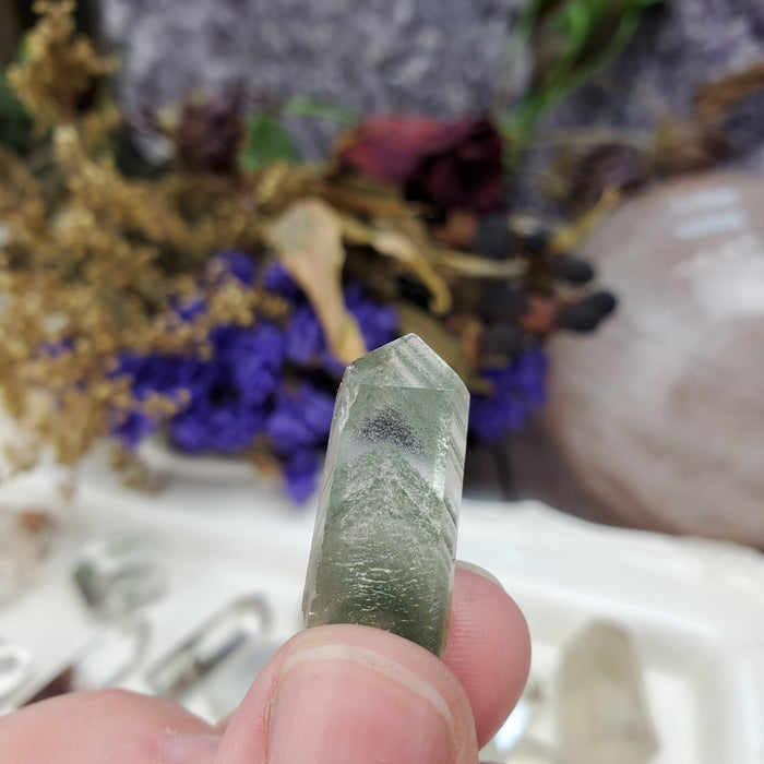 Lodolite Quartz Points