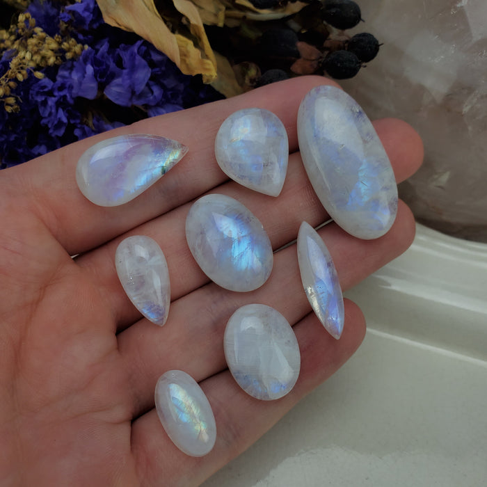 Moonstone Cabochon Set, 3