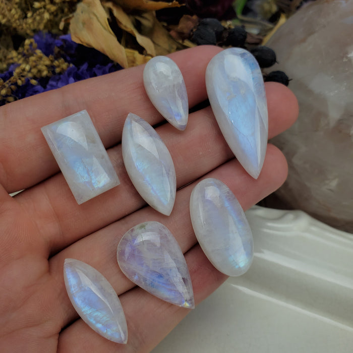 Moonstone Cabochon Set, 13