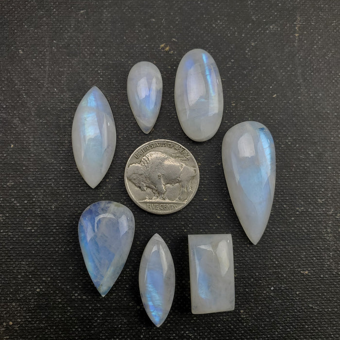 Moonstone Cabochon Set, 13