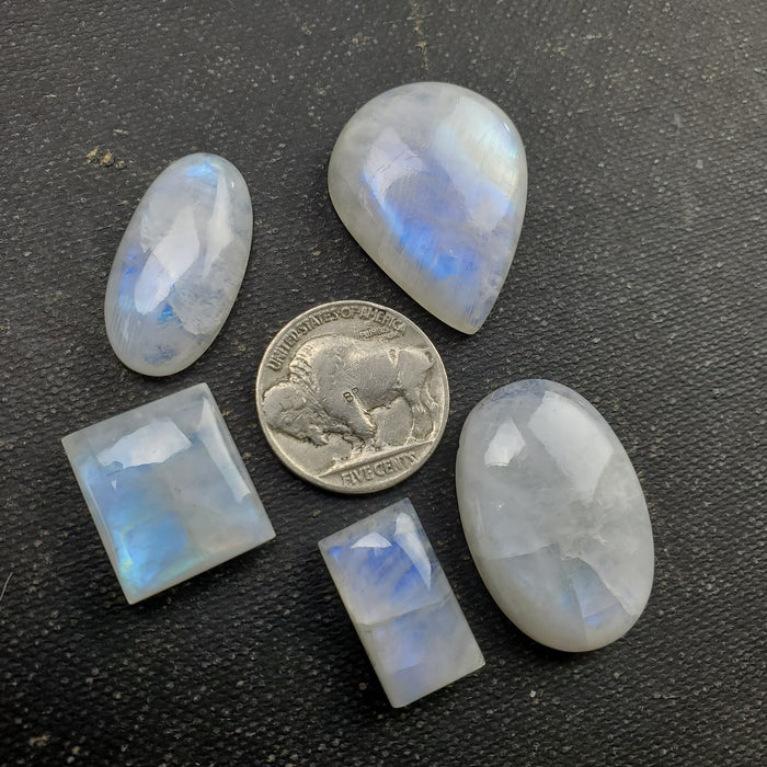 Moonstone Cabochon Set, 9