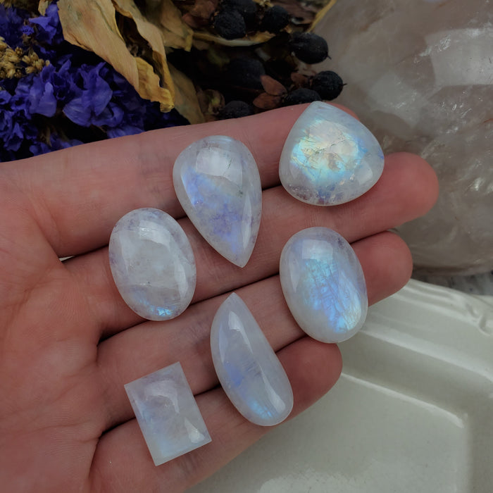 Moonstone Cabochon Set, 4