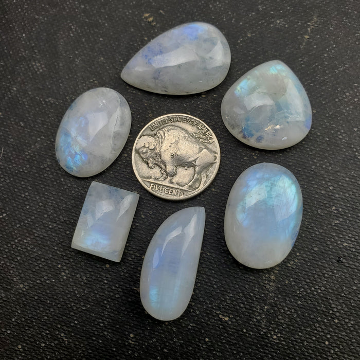 Moonstone Cabochon Set, 4