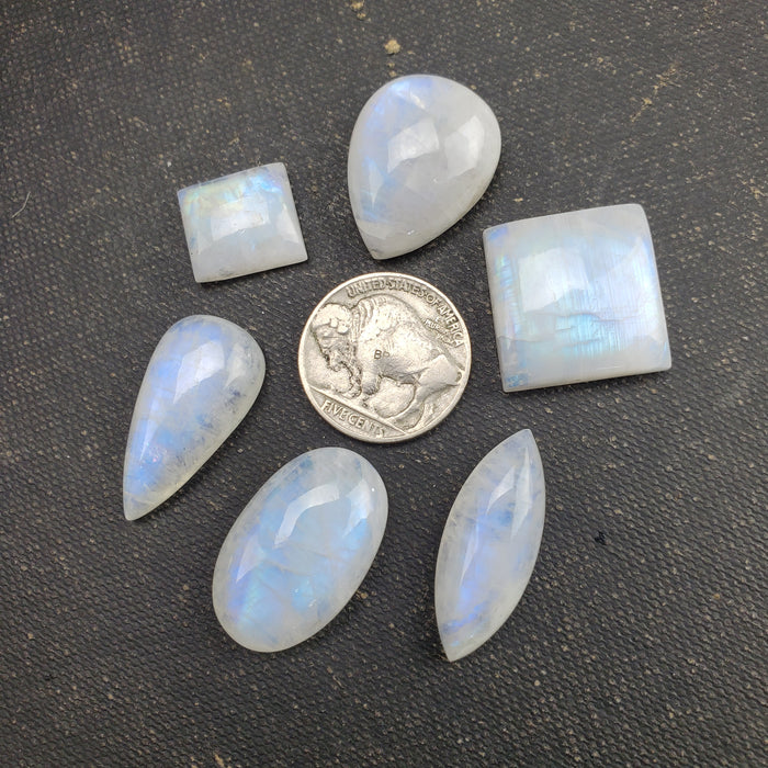 Moonstone Cabochon Set, 1