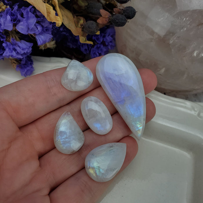 Moonstone Cabochon Set, 12