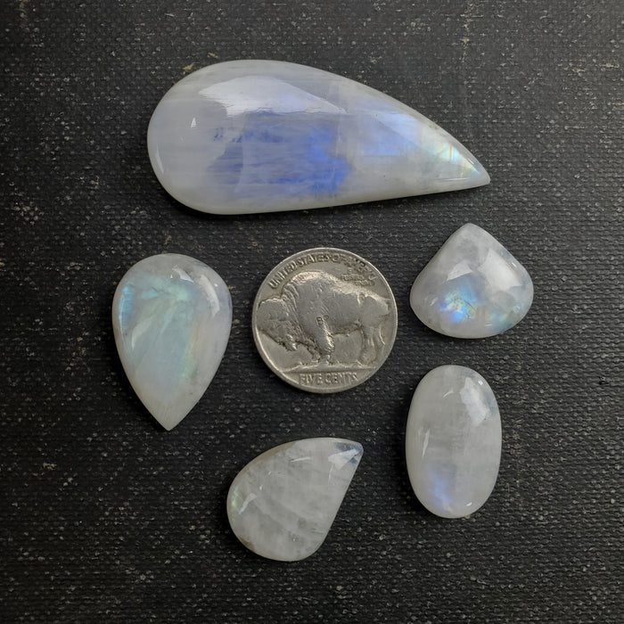 Moonstone Cabochon Set, 12