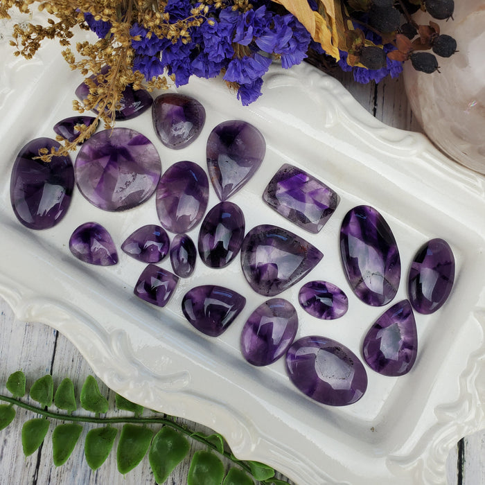 Trapiche Amethyst Cabochons