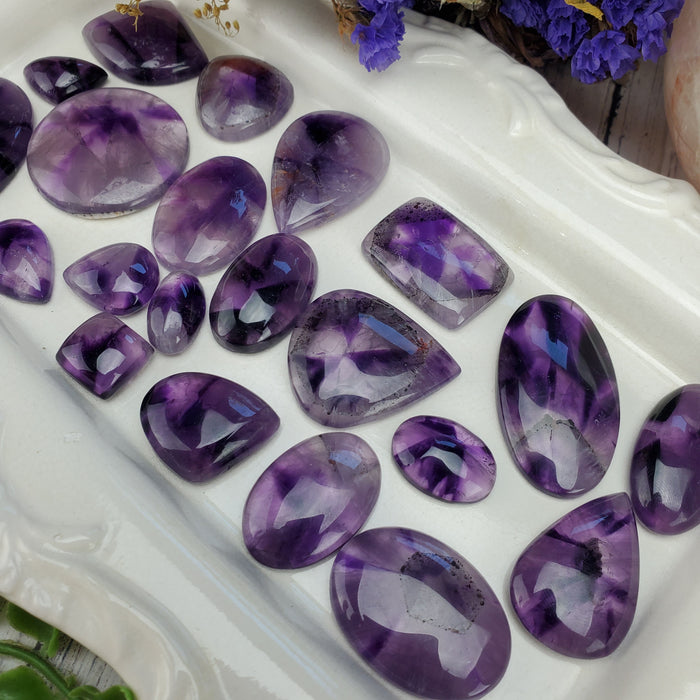 Trapiche Amethyst Cabochons