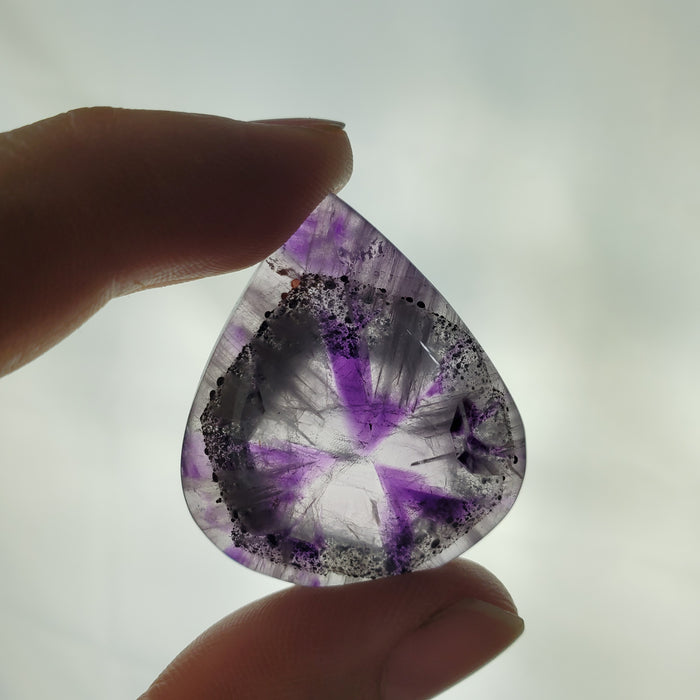 Trapiche Amethyst Cabochons