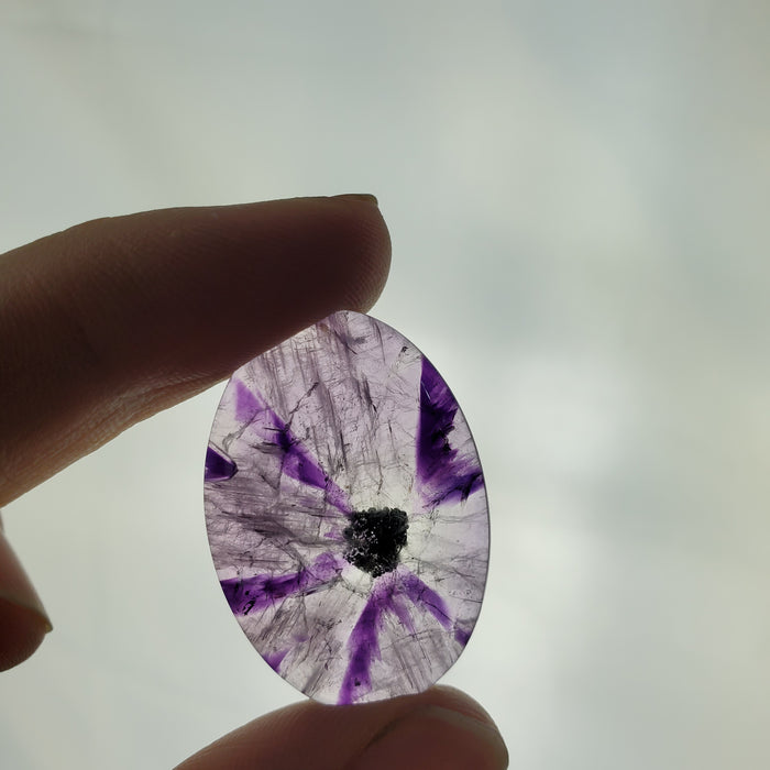 Trapiche Amethyst Cabochons