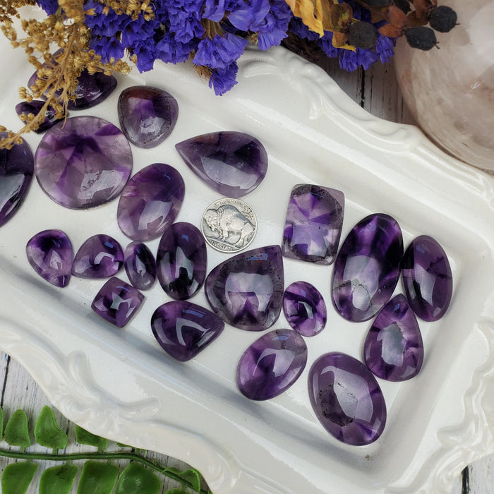 Trapiche Amethyst Cabochons