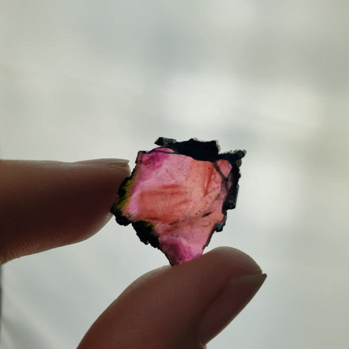 Dark Pink Tourmaline Slices