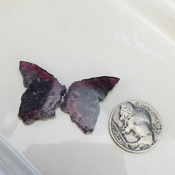 Tourmaline Butterfly Wings, raw