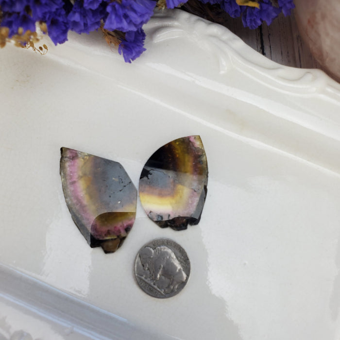 Tourmaline Butterfly Wings, raw