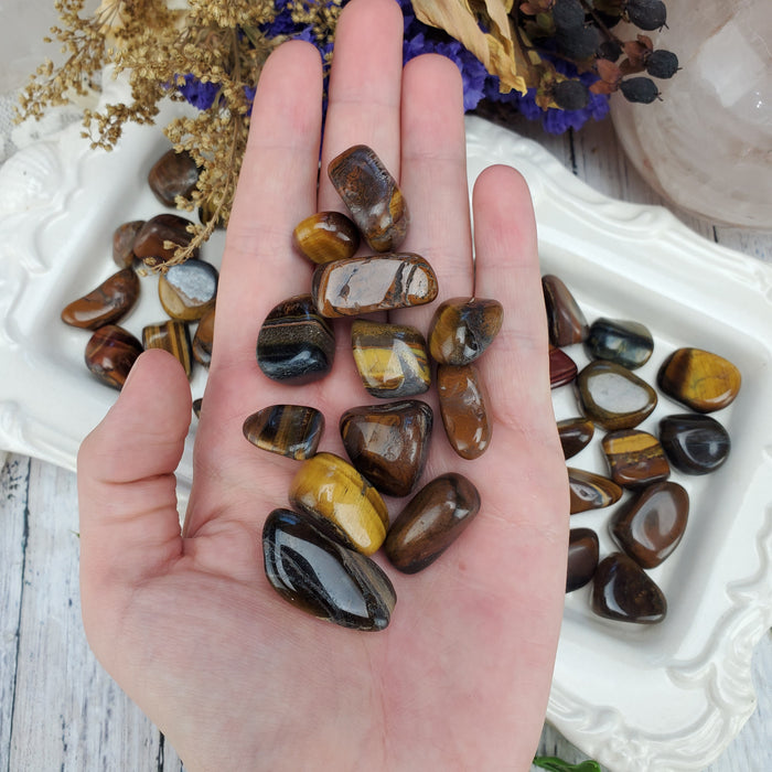 Small Tigers Eye Tumbles, 1/2kg