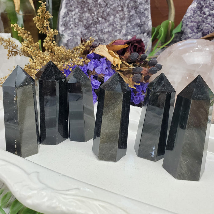 Gold Sheen Obsidian Towers