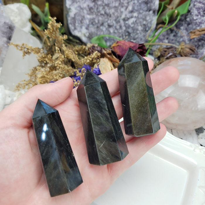 Gold Sheen Obsidian Towers