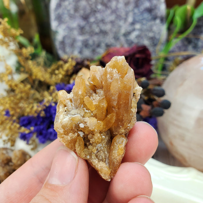 Honey Calcite Clusters