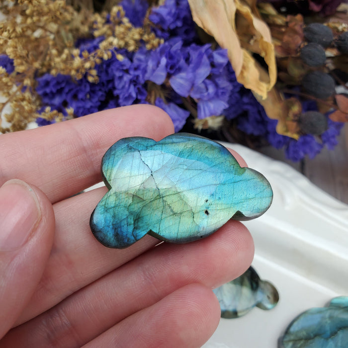 Labradorite Puffy Cloud Cabochons