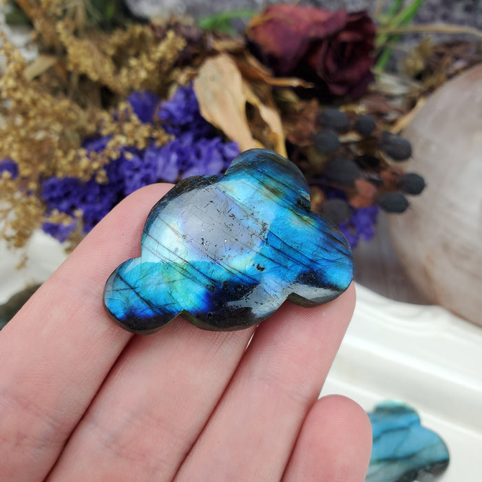 Labradorite Puffy Cloud Cabochons