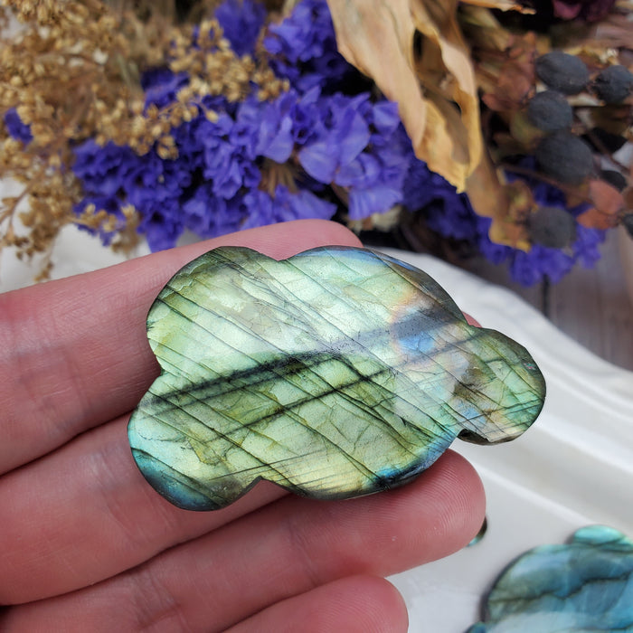 Labradorite Puffy Cloud Cabochons