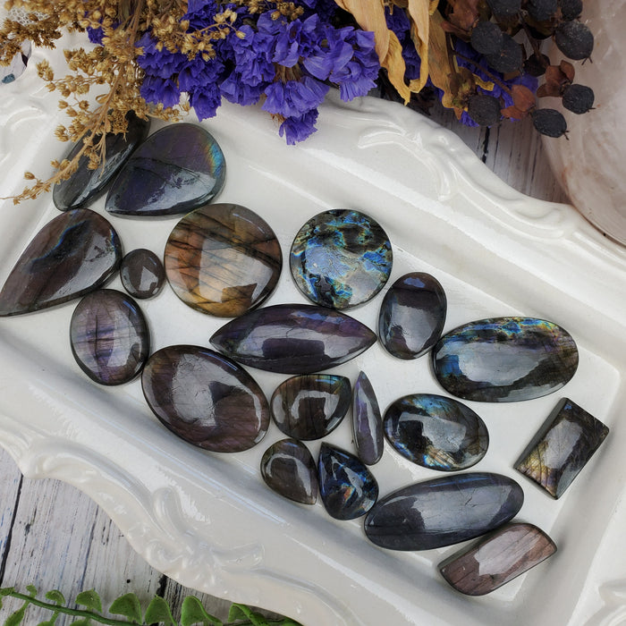 Purple Labradorite Cabochons