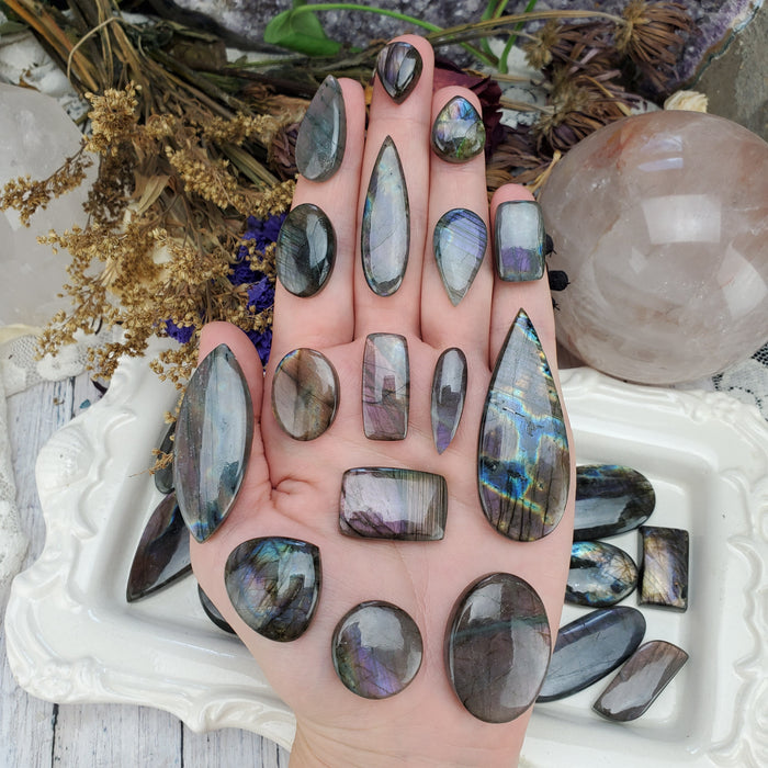 Purple Labradorite Cabochons